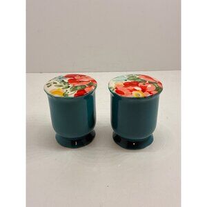 The Pioneer Woman Vintage Floral Stoneware Salt and Pepper Shaker